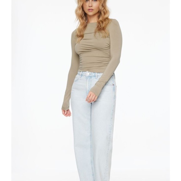 DYNAMITE Jersey Draped Top (NWOT) - Picture 3 of 3